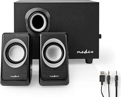 Produktbild von PC Lautsprecher Gamer Boxen mit Subwoofer für Laptop Computer Bass USB AUX