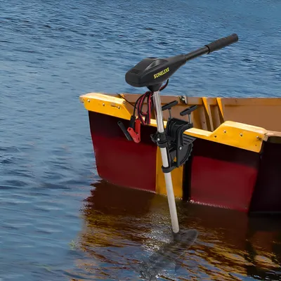 Image de 40LBS 12V moteur hors-bord électrique moteur de bateau 1700rpm pour bateau pneumatique bateau de pêche