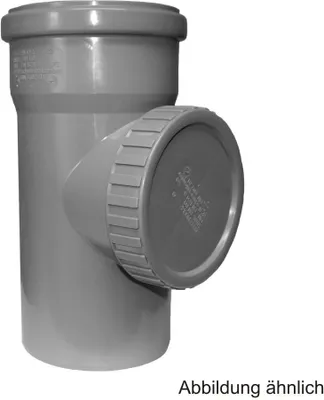 Produktbild von HT Reinigungsrohr Ø 75 mit Schraubdeckel und einseitiger Steckmuffe