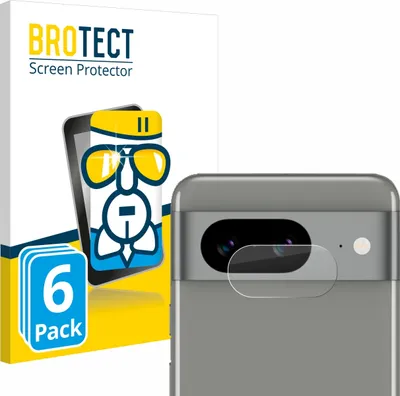 Produktbild von 6x BROTECT Schutzglas für Google Pixel 8 (NUR Kameraschutz) Schutzfolie Panzer Folie Glas Display Schutz klar