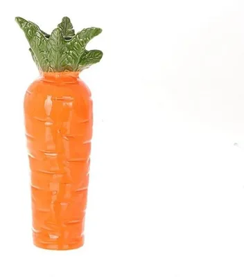 Produktbild von Vaas Wortel h19cm aardewerk oranje