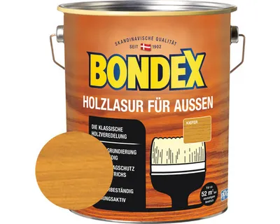 Produktbild von Bondex Holzlasur für Außen Kiefer 4,00 l - 329660