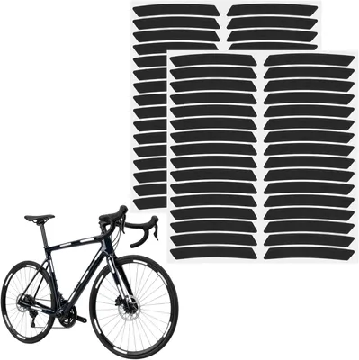 Obrázok produktu pre 64 kusov reflexných prvkov na bicykel, reflexné nálepky na ráfiky, reflexné nálepky na kolesá bicykla s priemerom 26 palcov, 27,5 palcov, 28 palcov a 29 palcov