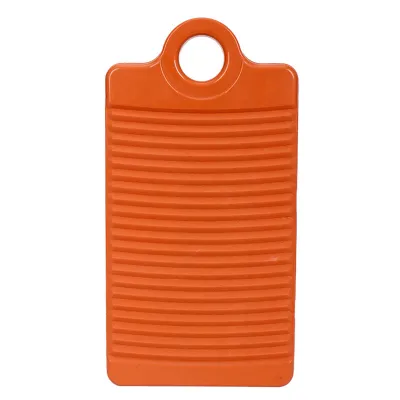 Produktbild von Mini Waschbrett Wellenstreifen Hanges Loch Anti-Rutsch-Slip-Dicke-Boden-Groove Plastik Unterwäsche Socken Handtuch Waschmaschine Waschbrett Haushaltsvorräte-Gelb Rot