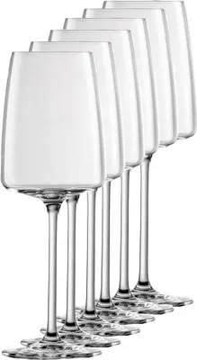 Produktbild von SCHOTT ZWIESEL 8003.57002, Universelles Weinglas, Standard-Glas, Glas, Transparent, Riesling-Wein, 363 ml