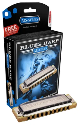 Produktbild von Hohner Blues, Diatonische Harmonika, Silber, Metall, Holz, 105 mm