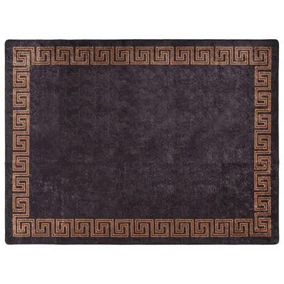 Obrázek produktu pro Koberec pratelný černý a zlatý 400 x 300 cm