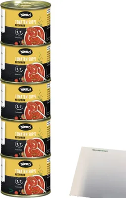 Produktbild von Menzi Tomaten Suppe Konzentriert (5x200ml Dose) + usy Block