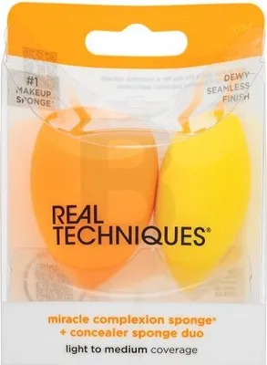 Produktbild von Real Techniques Miracle Teint Schwamm + Concealer Sponge Duo houbička na Make-up
