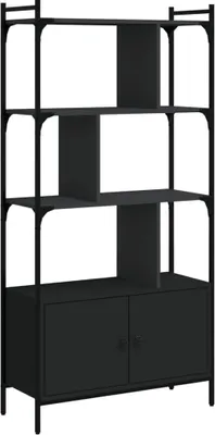 Zdjęcie produktu dla VidaXL 833348, Czarny, Stal, Drewno, 765 mm, 300 mm, 1545 mm