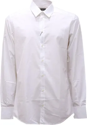 Zdjęcie produktu dla 9951AI camicia uomo DOLCE&GABBANA męska bawełniana koszula w kropki biała