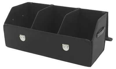 Produktbild von Auto Kofferraum-Organizer - Aufbewahrungsbox - Mit Deckel - Multifunktional - 66×30×30 cm - Für Reise, Camping, Alltag - Schwarz