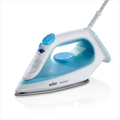 Obrázek produktu pro Braun TexStyle 1, parní žehlička SI 1050BL - žehlička s žehlicí plochou SuperCeramic