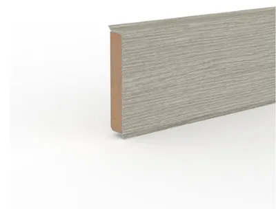 Produktbild von Döllken | 2,50 m | Sockelleiste Holzoptik 60mm Cubu flex life 60 Capri, Flexible Sockelleiste mit HDF Kern, Weichlippe für perfekten Abschluss, 2500mm Länge, Einfache Montage ohne Zubehör