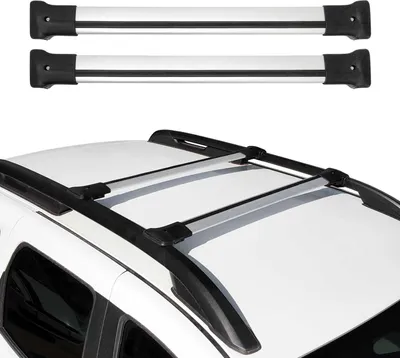 Obrázok produktu pre Strešný nosič Batožinový nosič pre Dacia Duster 2013-2018 Railing rack Aluminium Silver