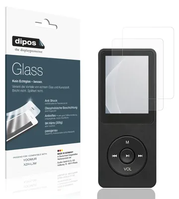 Produktbild von 2x Schutzfolie für YOOMUR XZH-LJW matt - Anti-Shock 9H Folie dipos Glass Kunststoffglas