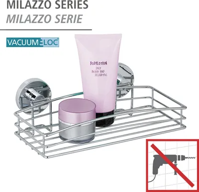 Produktbild von WENKO Wand Regal Ablagen Bad Bad Dusch Dusche Badezimmer WC ohne bohren
