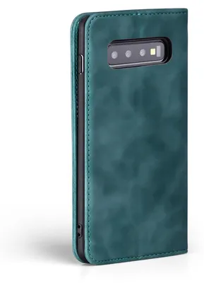 Produktbild von Handy Hülle für Samsung Galaxy S10 Klapphülle Bookcase Flip Cover Handy Tasche Etui Farbe: Petrol