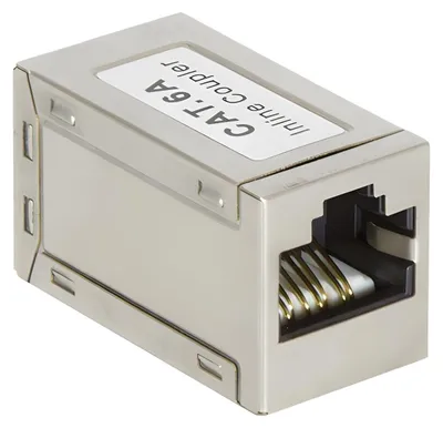 Produktbild von LogiLink NP0025, Flach, Metallisch, RJ-45, Weiblich, 10GBase-T, Cat6a