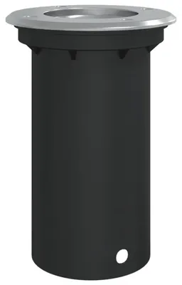 Produktbild von vidaXL Bodeneinbauleuchte Rund Schwarz 10,5x10,5 cm Aludruckguss