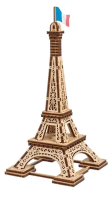 Produktbild von Ugears Modell Des Eiffelturms Golden Golden One Size