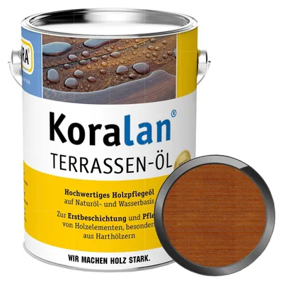 Produktbild von Koralan Terrassen-Öl Bangkirai 2,5 l Eimer