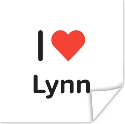 Produktbild von MuchoWow® Poster Ich liebe - Lynn - Mädchen 50x50 cm - Wohnzimmerdekoration