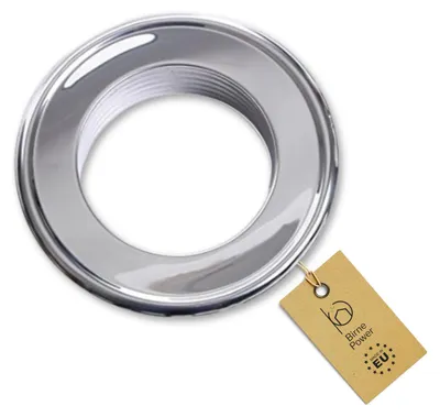 Produktbild von BirnePower Edelstahl Ofenrohr Kaminrohr Rauchrohr Abgaselemente Bauteile für Schornstein & Abgasrohr nach Wahl (Ø120mm, Rosette)