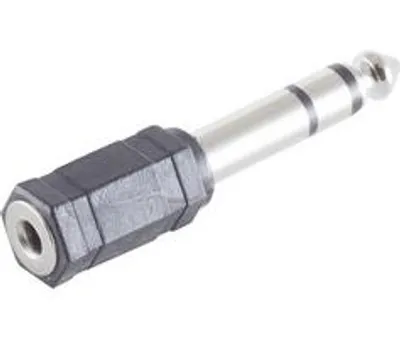 Produktbild von Klinkenst. Stereo 6,3mm / Klinkenbuchse mono 3,5mm