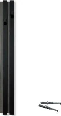 Immagine prodotto di Appendiabiti modulare in legno - doghe 98 cm modulo L 24 cm nero