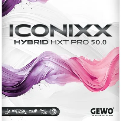 Produktbild von GEWO Belag Iconixx Hybrid HXT Pro 50.0 schwarz 2,0 mm