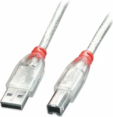Obrázek produktu pro LINDY USB 2.0 Kabel Typ A/B transparentní M/M 3m