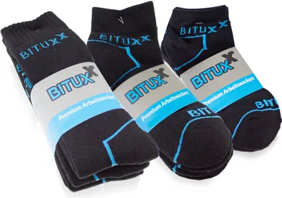 Produktbild von Bituxx 9er Set Socken Sneakers / Quaters / Full 39-42 Schwarz MS-18664