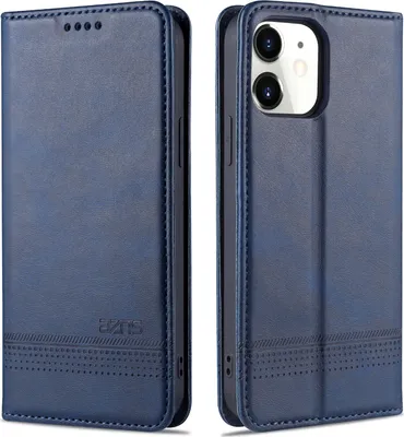 Obrázek produktu pro iPhone 11 Pouzdro, Peněženka s Magnetickým Uzávěrem a Stojánkem, Kožené Flip Pouzdro pro iPhone 11 modré