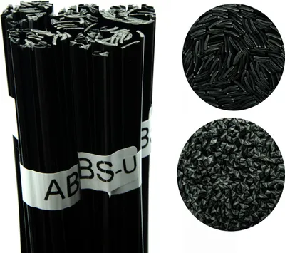 Obrázok produktu pre Rosfix Zváracie Drôty ABS-U – Vysokokvalitný Zvárací Materiál | Dĺžka 42 cm, Čierna, 100 g | Na Kryty Zrkadiel, Kryty Motora