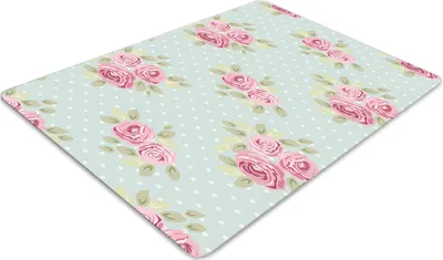 Produktbild von Stuhlunterlage Bürostuhlunterlage 120 cm x 90 cm Bodenmatte Bürostuhlunterlage - Rosa Blumensträuße