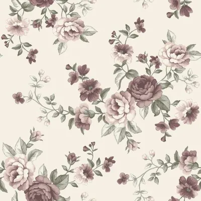 Obrázek produktu pro Borastapeter Tapeta květiny béžová - 660638 - 53 cm x 10,05 m