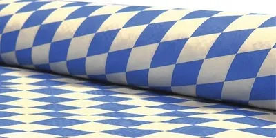 Produktbild von Tischdecke Bayrische Raute blau weiß 100 cm x 10 m