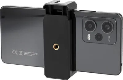 Produktbild von Smartphone Halterung mit Blitzschuh & 1/4 Zoll Gewinde - Universal Stativadapter für Kamera, Ringlicht & Vlogging