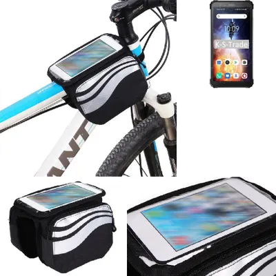 Produktbild von K-S-Trade Rahmentasche Fahrrad-Halterung kompatibel mit Blackview BV6600E Rahmenhalterung Fahrrad Handyhalterung Fahrradtasche Handy Smartphone