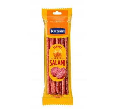 Produktbild von Tarczynski Snack Salami Serowe 80 g Käse Salami Snack Rohwurst Protein Snack Schweinefleisch Würzig
