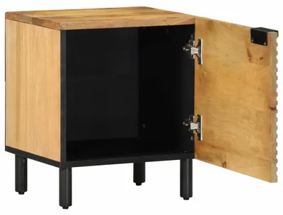 Zdjęcie produktu dla vidaXL Stolik nocny brązowy 40x33x46 cm lite drewno mango