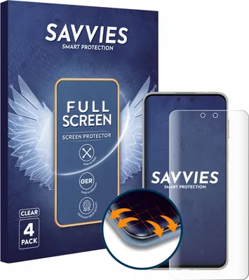 Produktbild von 4x Savvies Fullscreen Schutzfolie für Huawei Mate 70 Pro Plus Displayschutz Folie Fullcover Klar Transparent