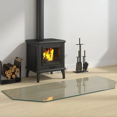 Produktbild von Möbel Feuerstelle Glasplatte Transparent 120 x 50 cm Glas - Funkenschutzplatten &40242
