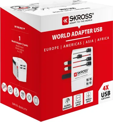 Obrázok produktu pre Skross 1302961 Reiseadapter MUV USB (4xA) (1302961)