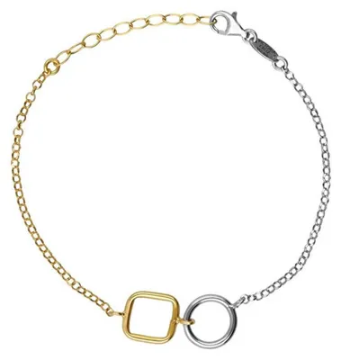 Immagine prodotto di Elegante bracciale bicolore in argento Nivola A5510-BP