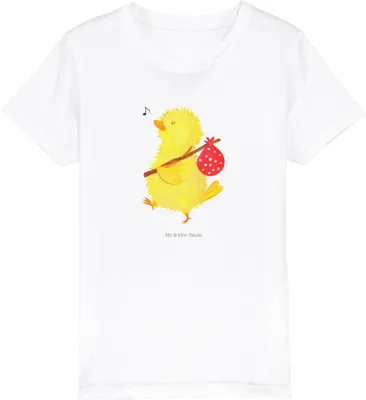Produktbild von Mr. & Mrs. Panda Kleinkinder T-Shirt Küken Wander 12-14 Jahre (152/164) - Weiß - Geschenk, Kindershirt, Jungen, Teenager, Ostereier, Kinder, Ostern, Liebe Grüße, Zeit