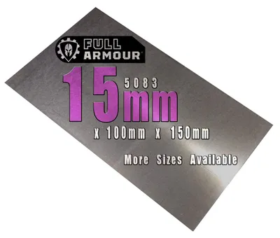 Aluminiumplatte 5083, 15 mm, 100 x 150 mm, 1 Stück