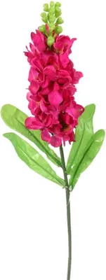 Produktbild von Ein Zweig künstlicher Levkojen, rosa, 55 cm