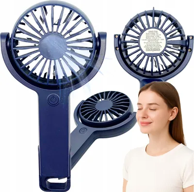 Produktbild von Mini-Handventilator für den Schreibtisch, leiser Reiseventilator, USB-C
